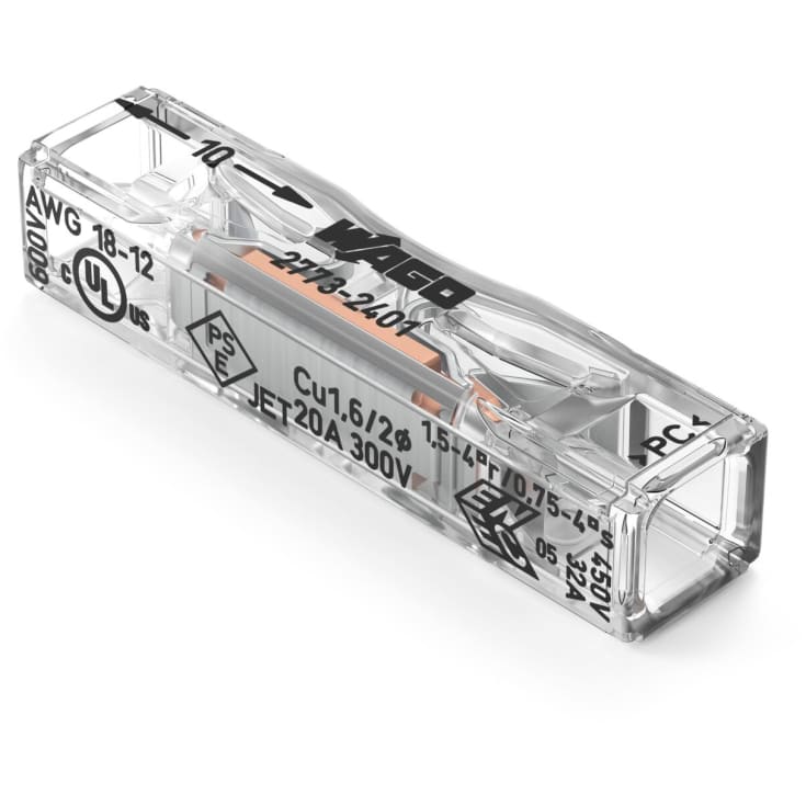 100 st PUSH WIRE Inline fjäderkoppling (max 4 mm²)