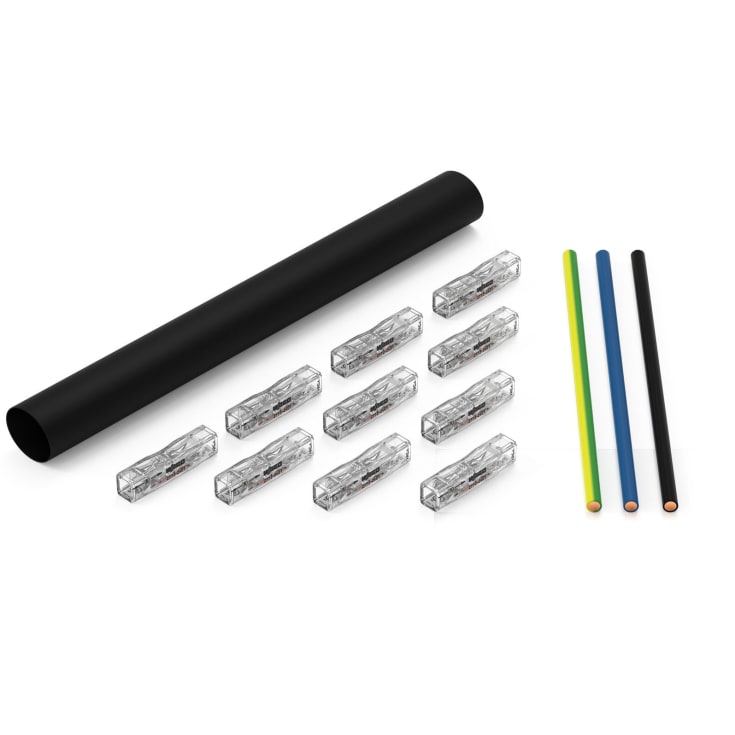 Kabelreparations sæt for multicore cables; sort