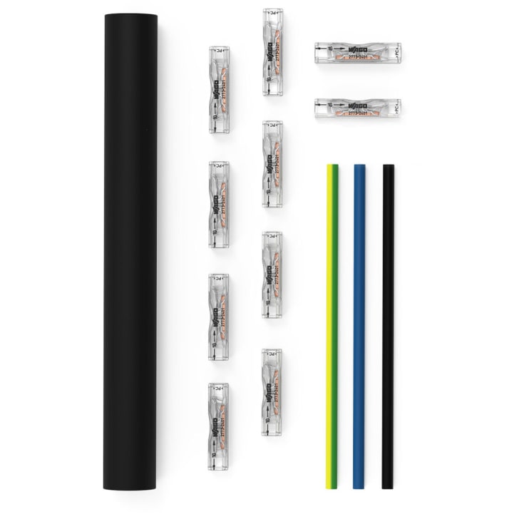 Kabelreparations sæt for multicore cables; sort