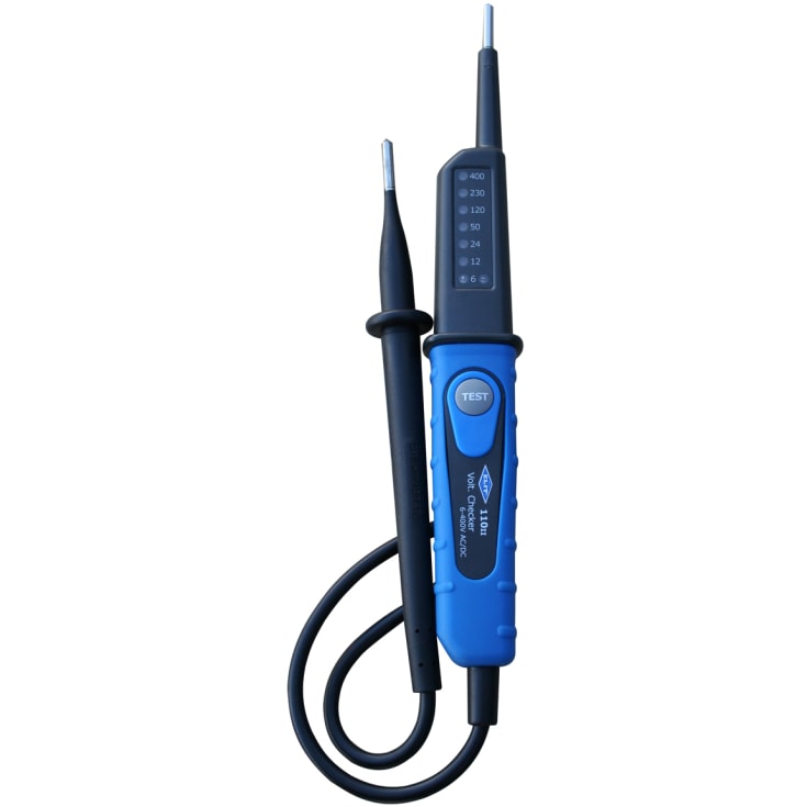 Spændingstester 2-polet, 6-400V AC/DC, KAT III, ELIT 110II