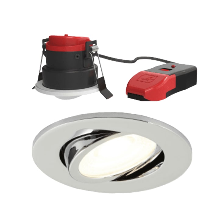 Prism Pro Kip DL 4xCCT 5W/7W CRI80 530lm/690lm 55° IP20 Krom