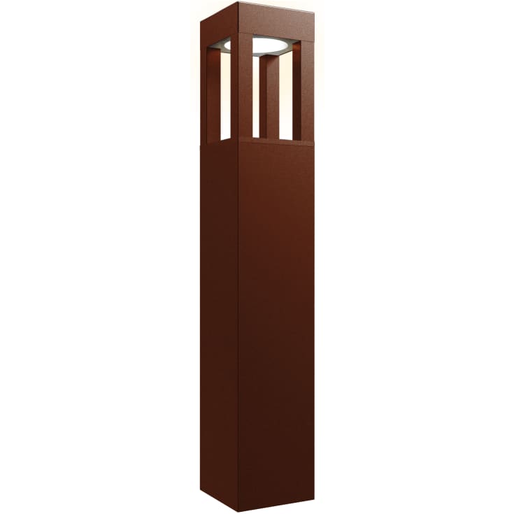 Aries Bollard 900mm Cool White Rust