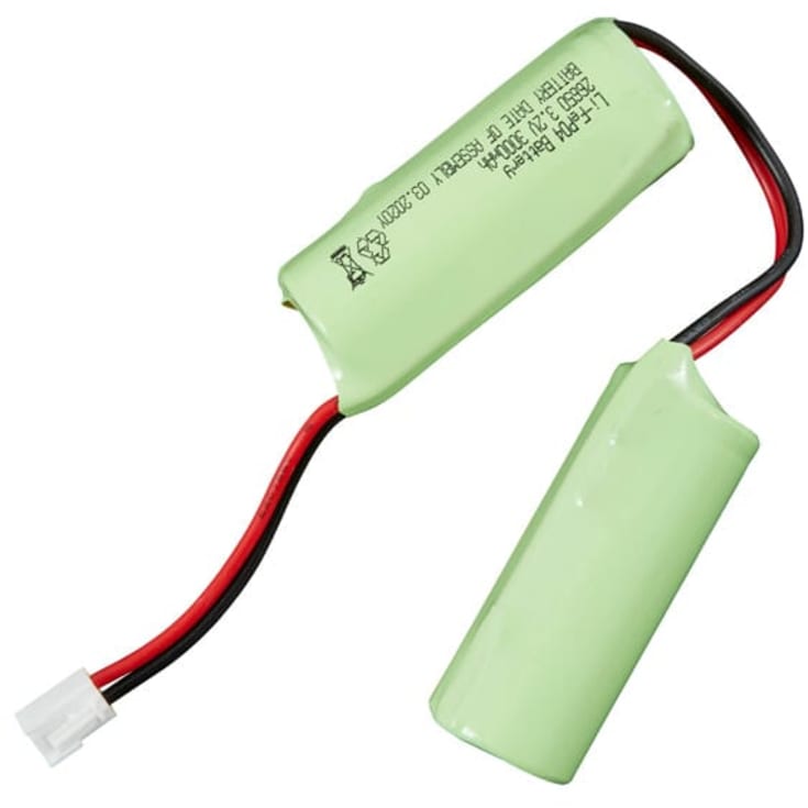 6.4V 3Ah Li-FePO4 Batteri for nødbelysning