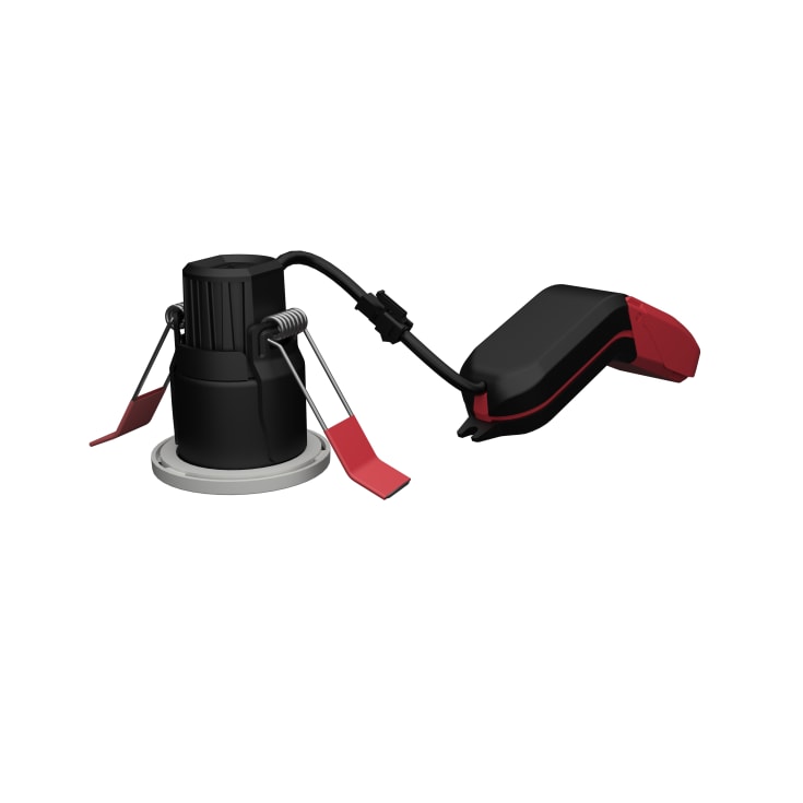 Frontring & indsats Prism Pro Mini AntiGlare Bø. Stål & Mat Sort