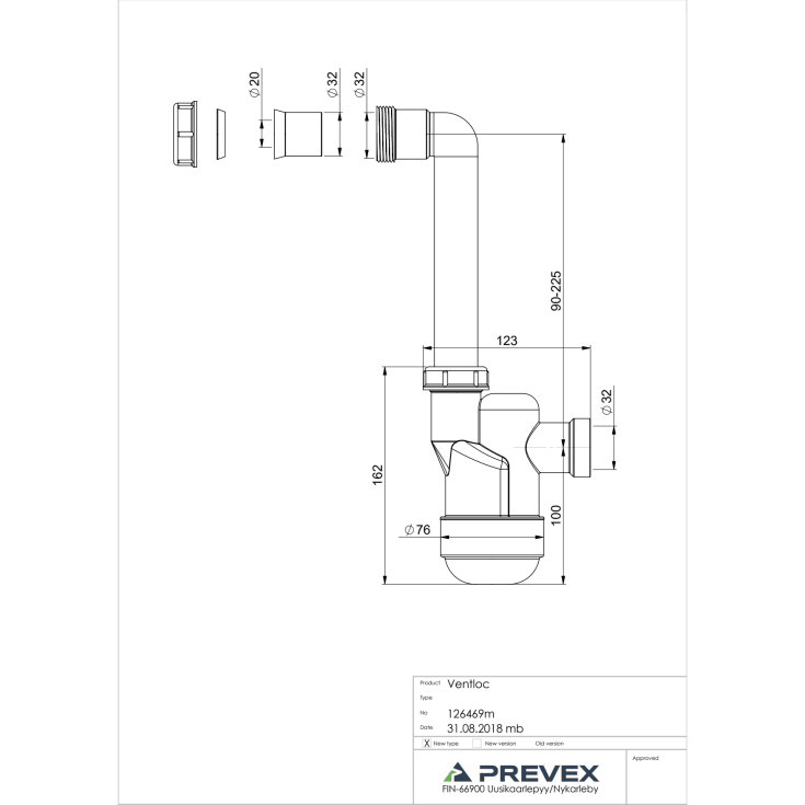 Prevex Ventloc vandlås til ventilationsanlæg