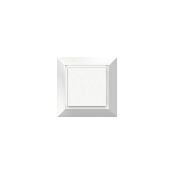 Casambi batterilös kronomkopplare Vit 81,5x81,5x14