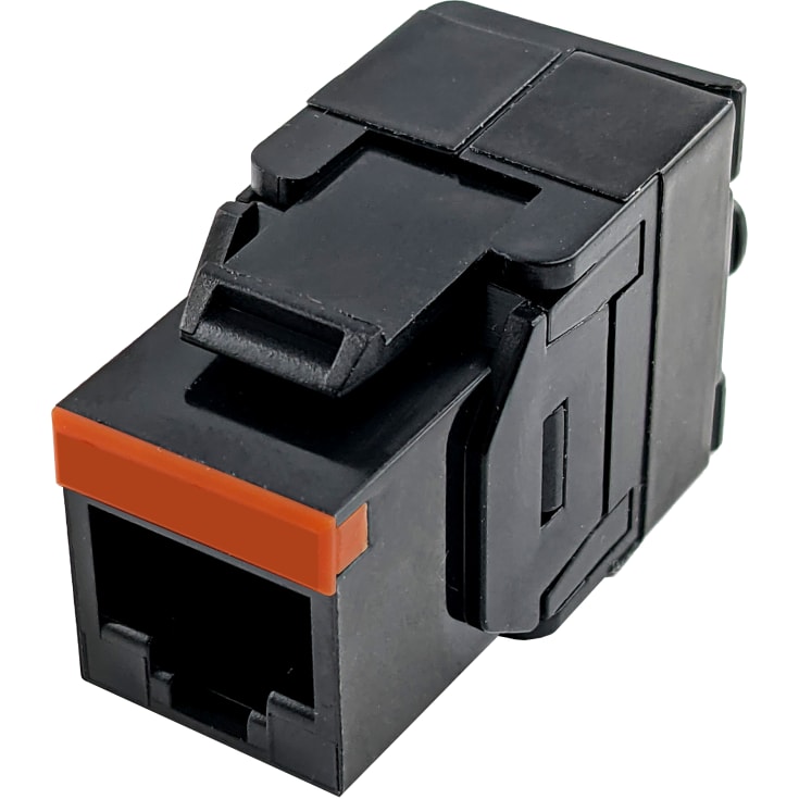 Simply45 RJ45 Keystone-kontakt CAT5E, oskärmad, svart