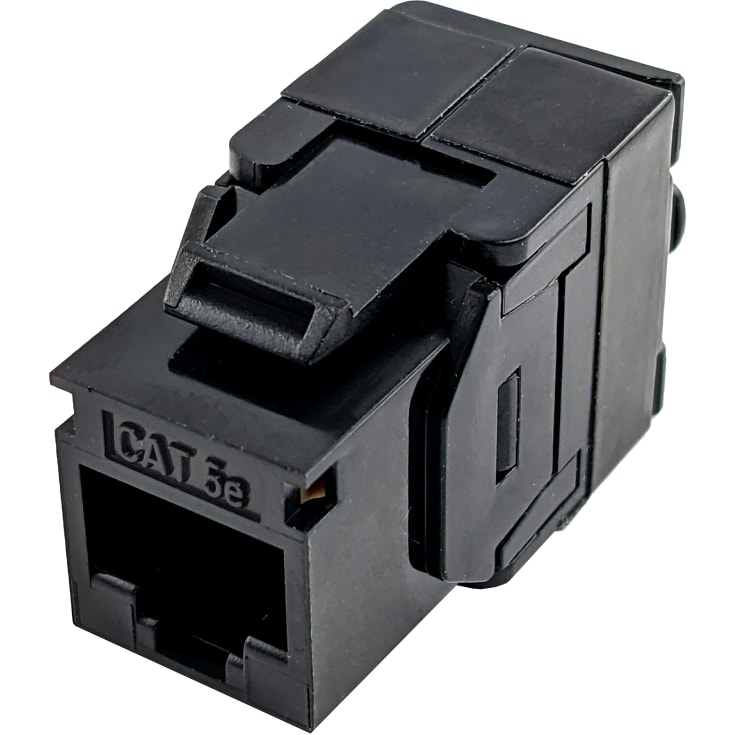 Simply45 RJ45 CAT5E UTP uskærmet keystone sort