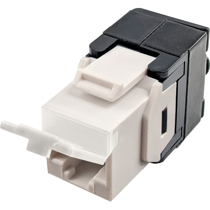 Simply45 RJ45 CAT5E UTP uskjermet keystone hvit