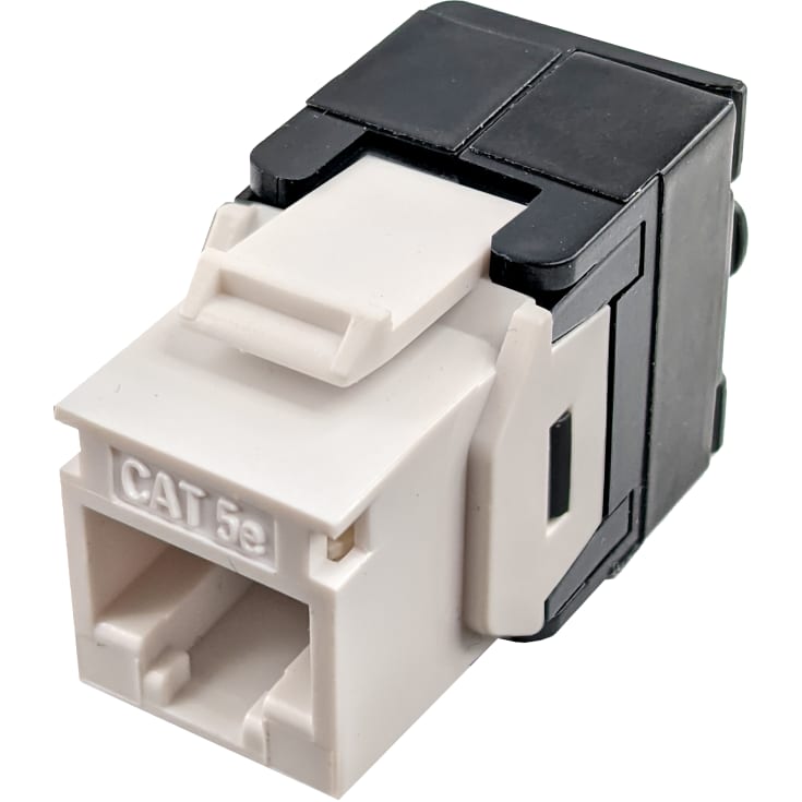 Simply45 RJ45 CAT5E UTP uskjermet keystone hvit