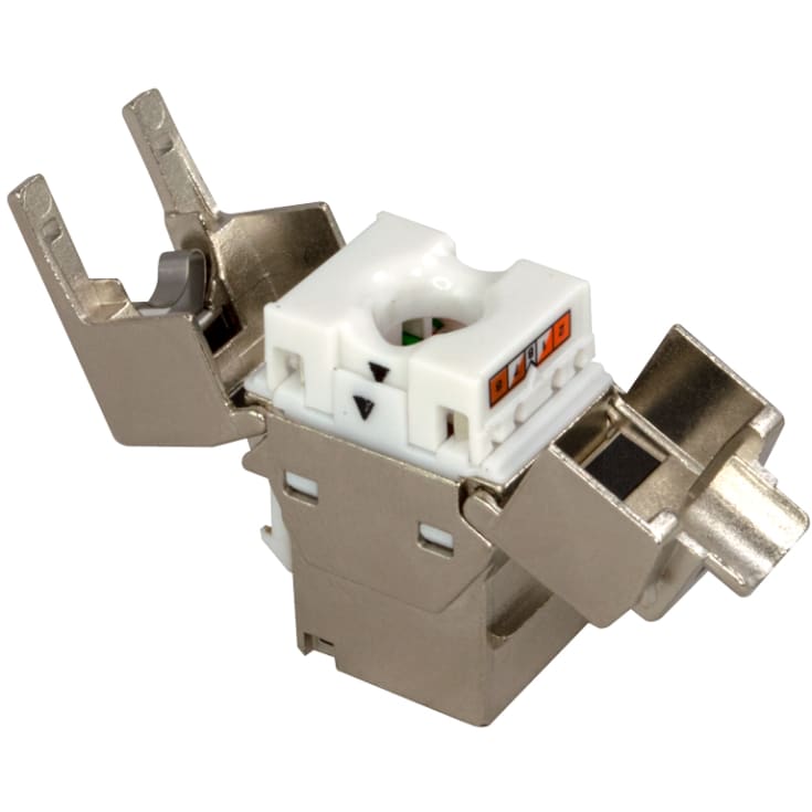 Simply45 RJ45 Keystone-kontakt, CAT6/6A/7A, skärmad