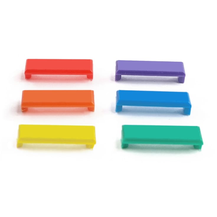 Simply45 RJ45 Keystone ID Bar, 6 forskellige farver