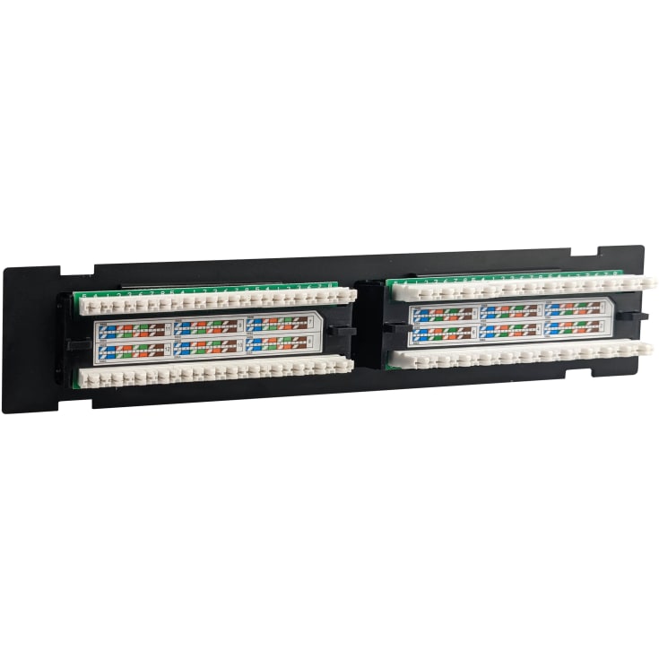Simply45 Patch panel för vägg 12 portar CAT6 UTP laddad