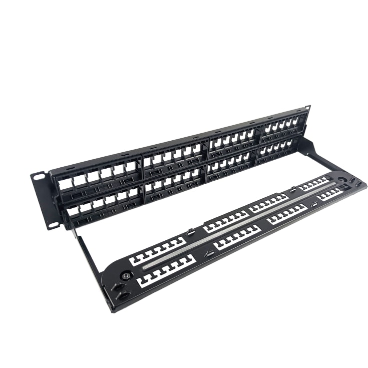 Simply45 Patchpanel Rack 48 Port Unloaded Uskærmet 2U