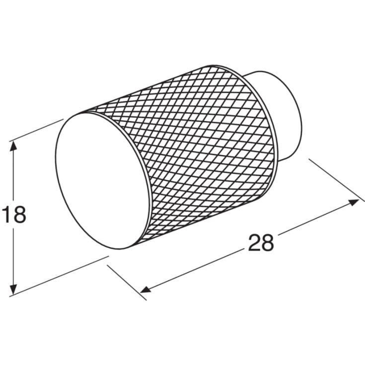 Gustavsberg K9 greb, Ø18 mm, sort