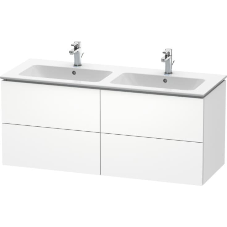Duravit L-Cube tvättställsunderskåp, 129x48 cm, matt vit
