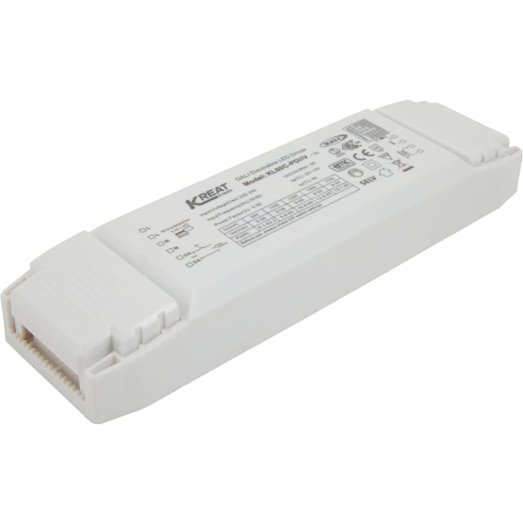 Flerströmsdrivare DALI2, 1-10V, PushD från 900-1750mA 60W