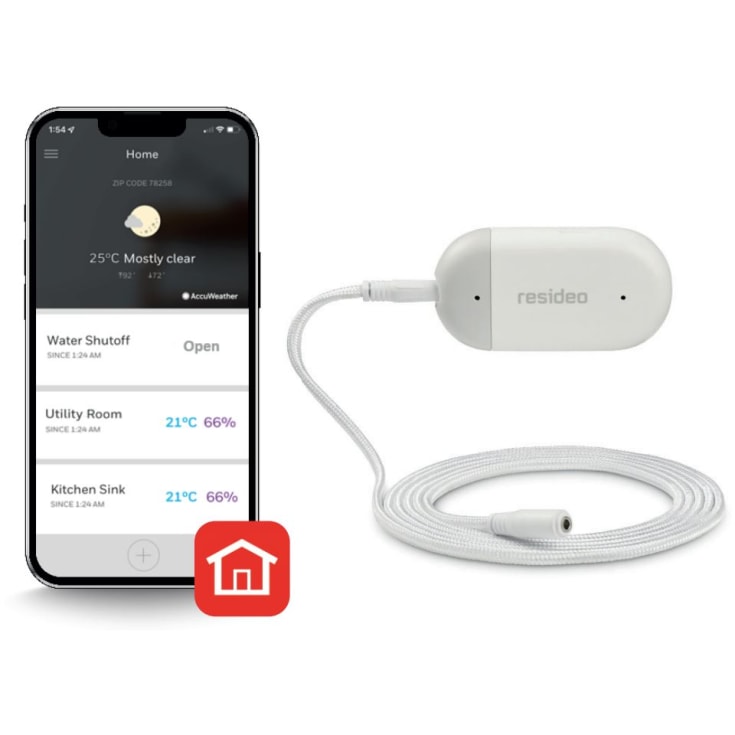 Resideo Braukmann 1/2" L5 trådløs vannlekkasjestoppventil