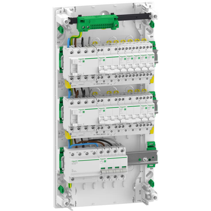 Boligsentral Resi9 3R 2xRCD, 7x1PN, 3x3PN MCB, R9HPDK32073