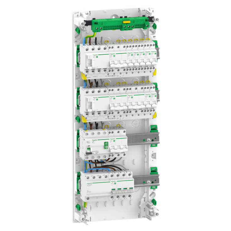 Bostadsväxel Resi9 4R 2xRCD, 7x1PN, 4x3PN MCB, R9HPDK42074EV