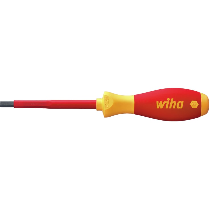 Wiha SoftFinish skruetrækker 1000 V, sekskant 3,0 mm