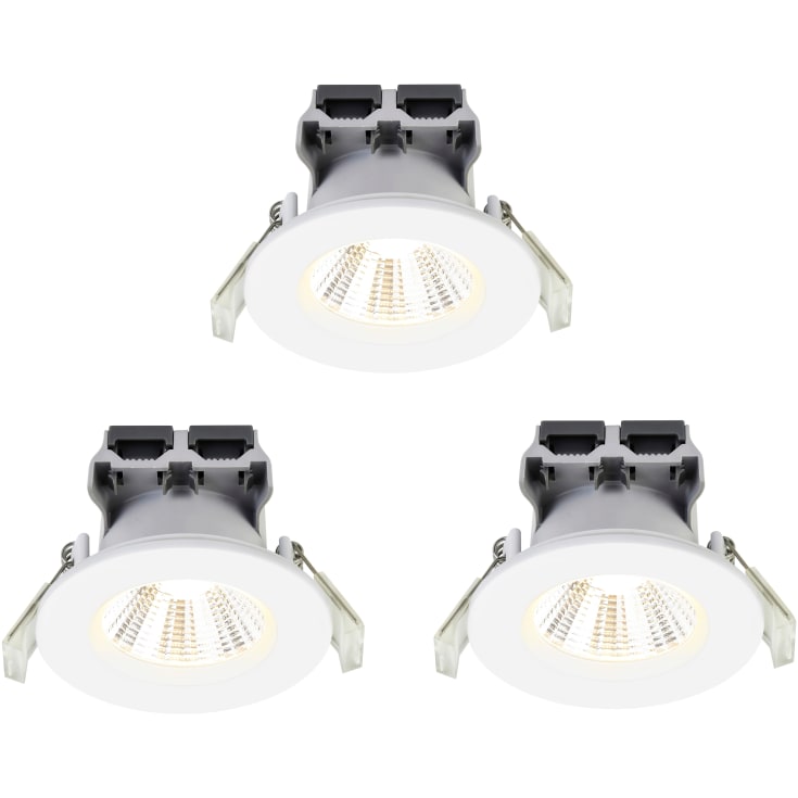 Nordlux Fremont Bath downlight, 2700K, hvit, 3 stk