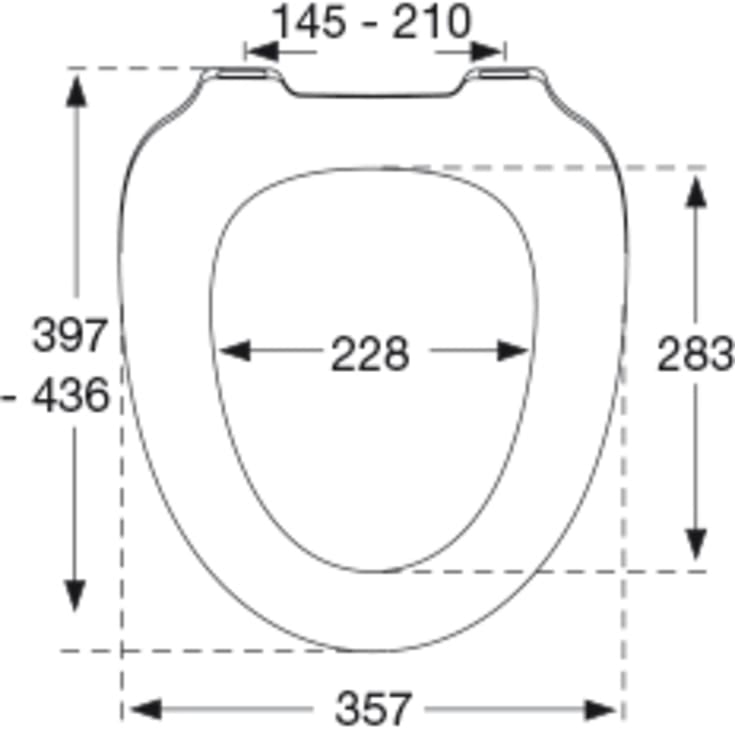 Pressalit Solid Pro Norden 1119 toiletsæde, soft close, hvid