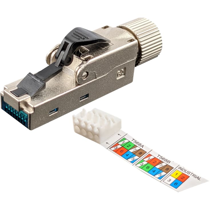 Simply45 RJ45 Keystone-kontakt, CAT6/6A/7A, verktygsfri