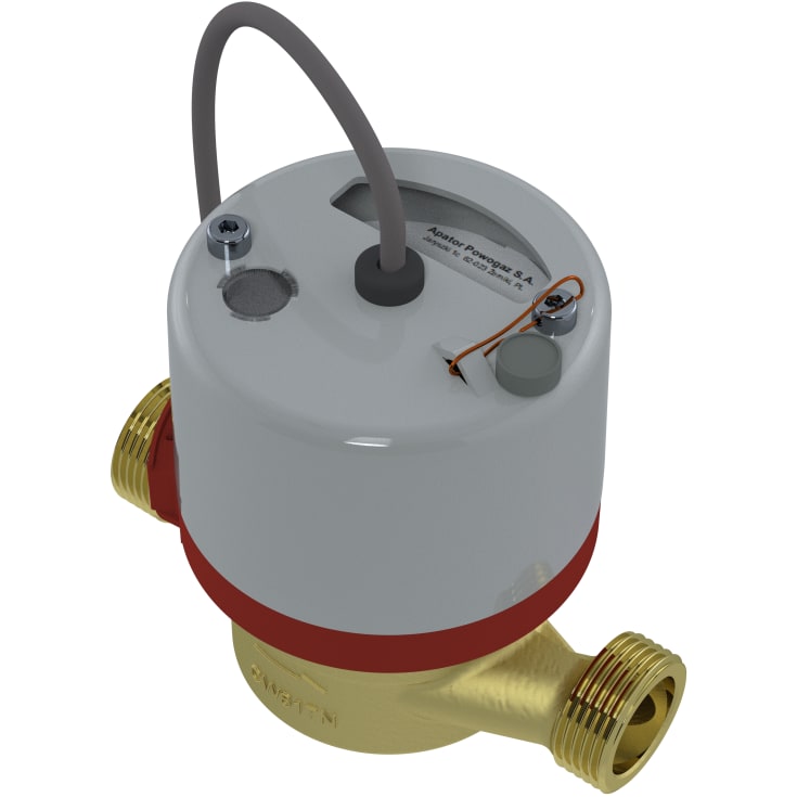 Varmtvandsmåler Qn1,5 (Q3 2,5) 110mmx1/2" m/impuls 10L/imp