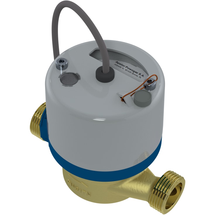 Koldtvandsmåler QN 1,5 - 110 mm vandret m/impuls