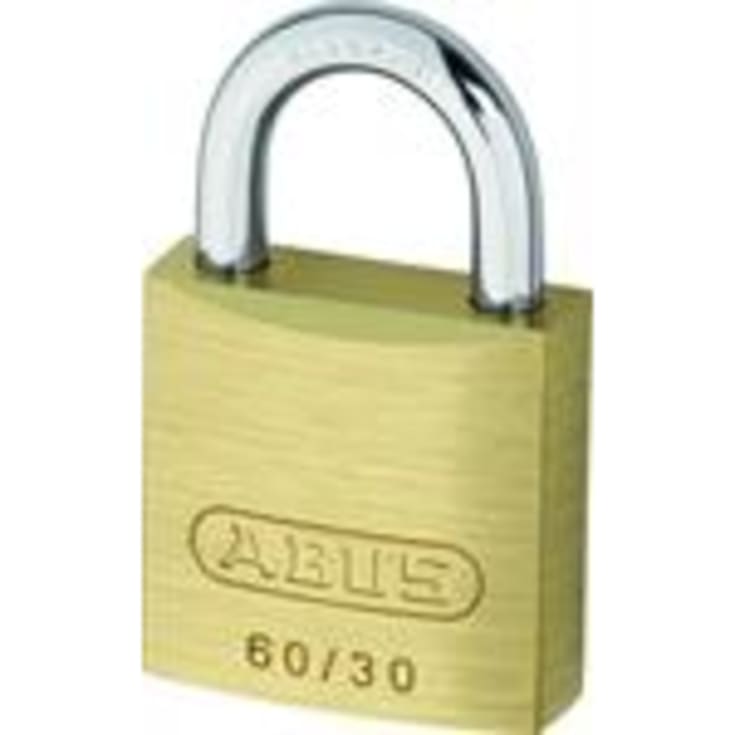 Abus 60/30 hængelås, messing