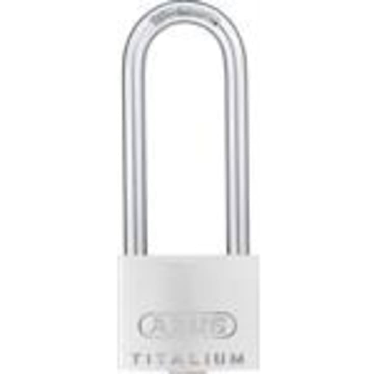 ABUS titalium hængelås 64TI/40, høj bøjle 63 mm, ensluk. 6413