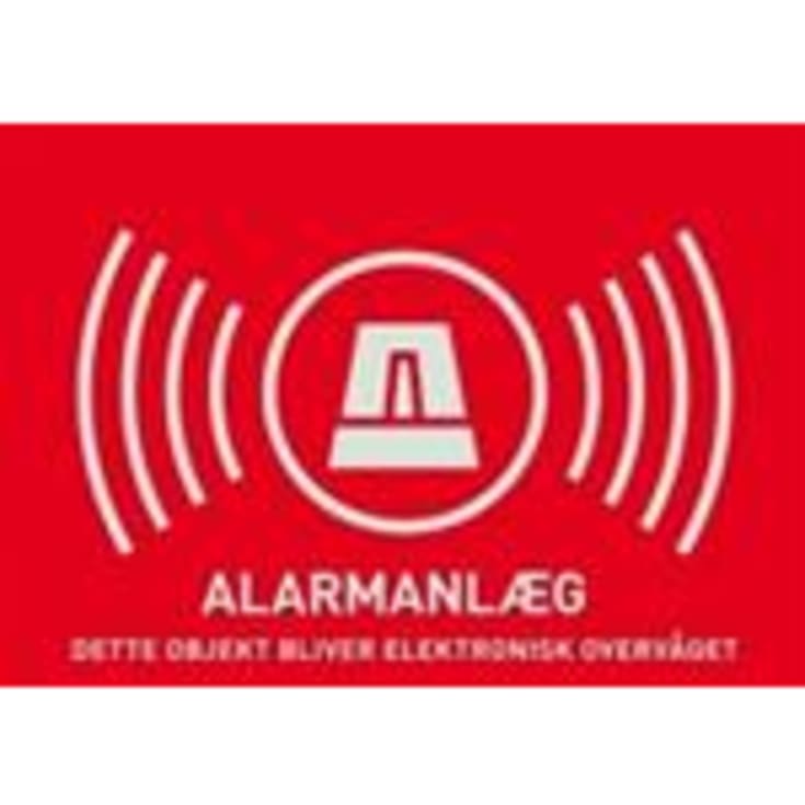 Advarselsklistermærke Alarm st