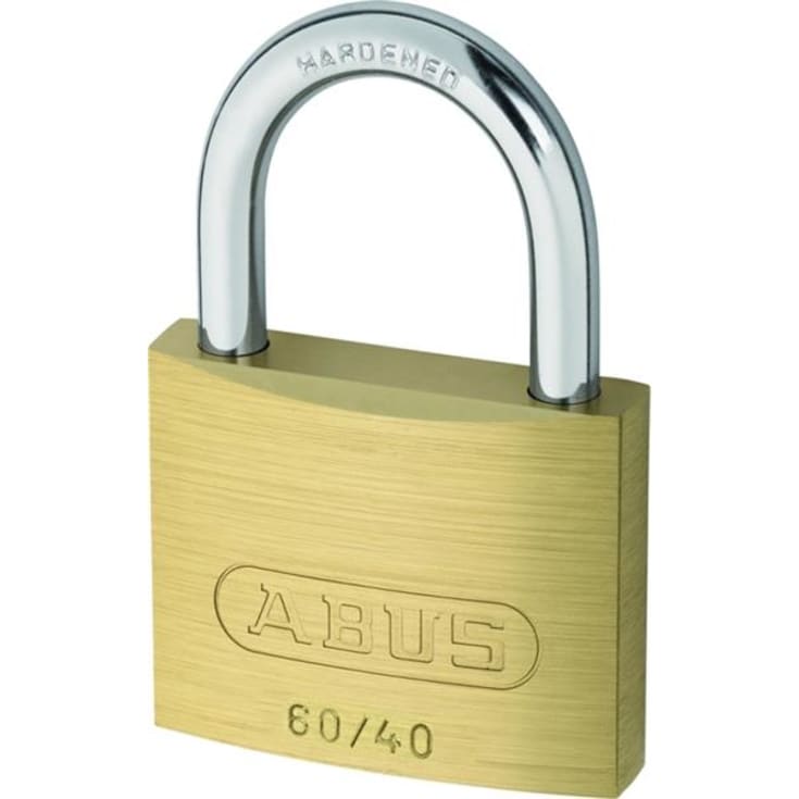 Abus 60/40 hængelås, messing