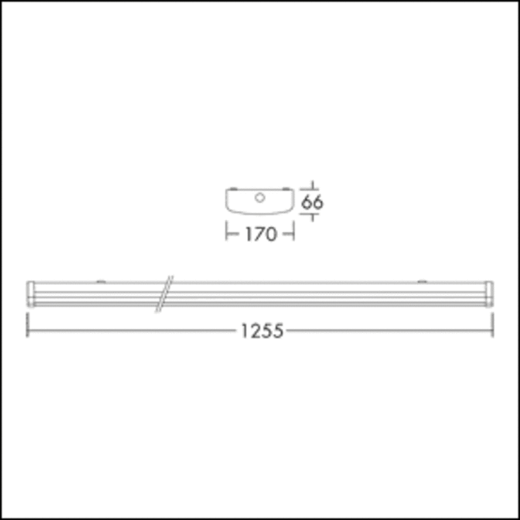 THORNeco Armatur FREJA 1200mm IP44 29W 2100/3150/4200lm 3K-4K