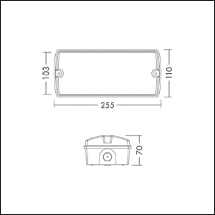 Thorn Sam nødbelysning til væg, 4,8W