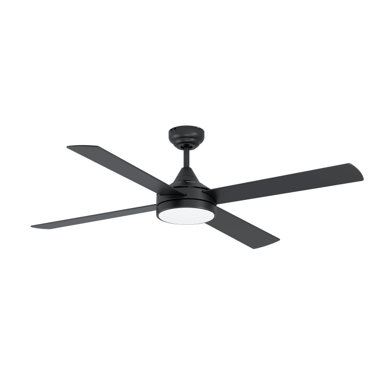 Eglo Trinidad ventilator med lys, sort