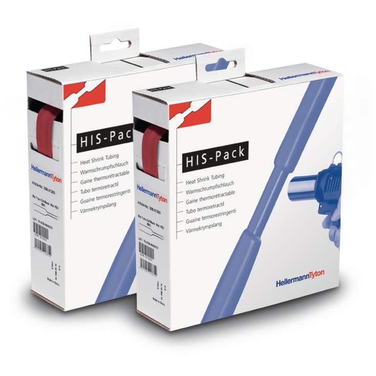 Krympeflexboks 3:1, Ø25,4/8,0 mm, rød, 3M, uten lim