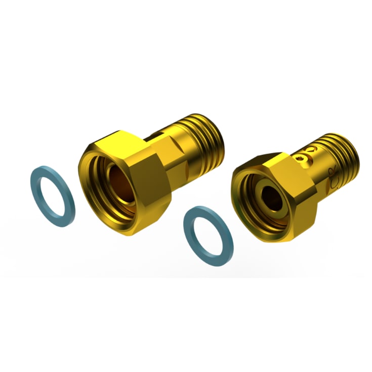 1.1/2"x1.1/4" Installationssæt t/vandmåler med kontraventil