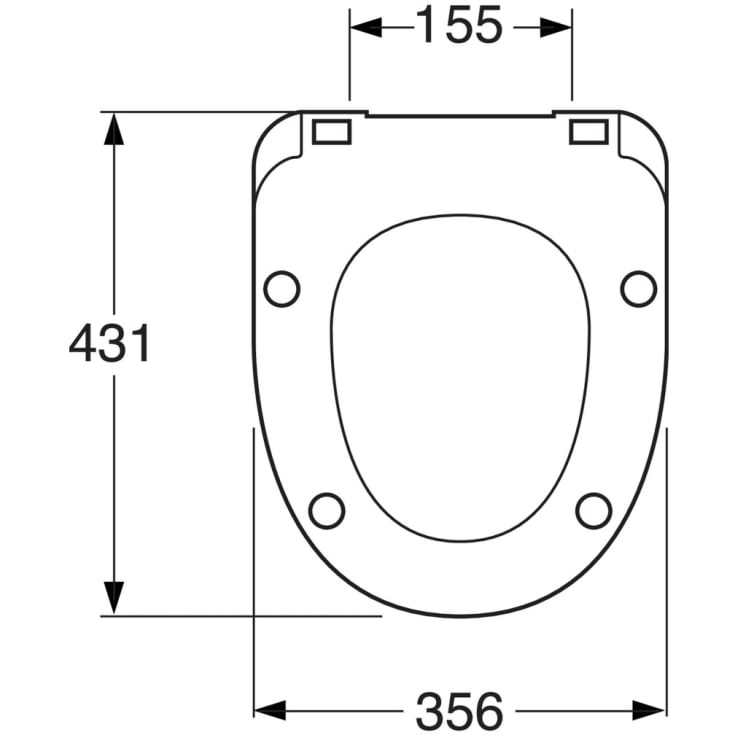 Gustavsberg Nordic 8M56 toalettsete, soft close, avtakbart, hvit