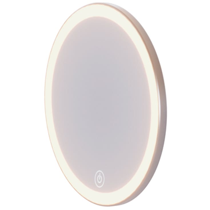 Dansani Handy sminkespeil med lys, Ø18 cm, krom
