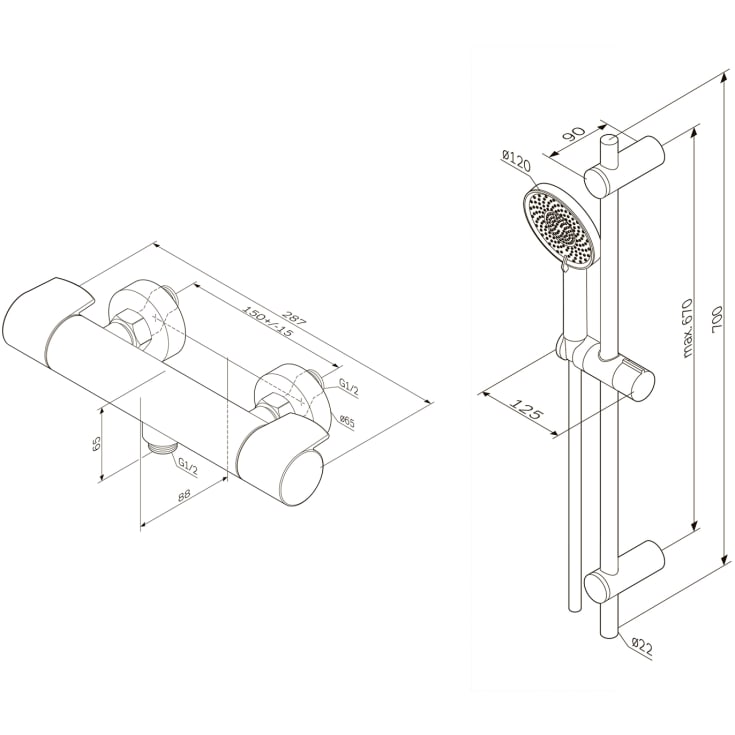 AM.PM X-Joy brusesæt, sort
