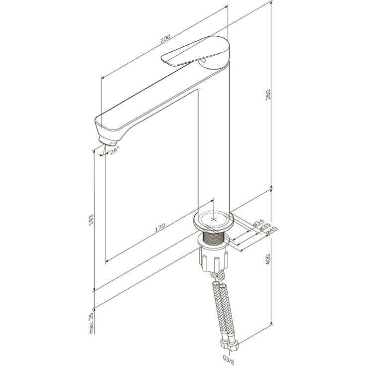 AM.PM Hit håndvaskarmatur, sort