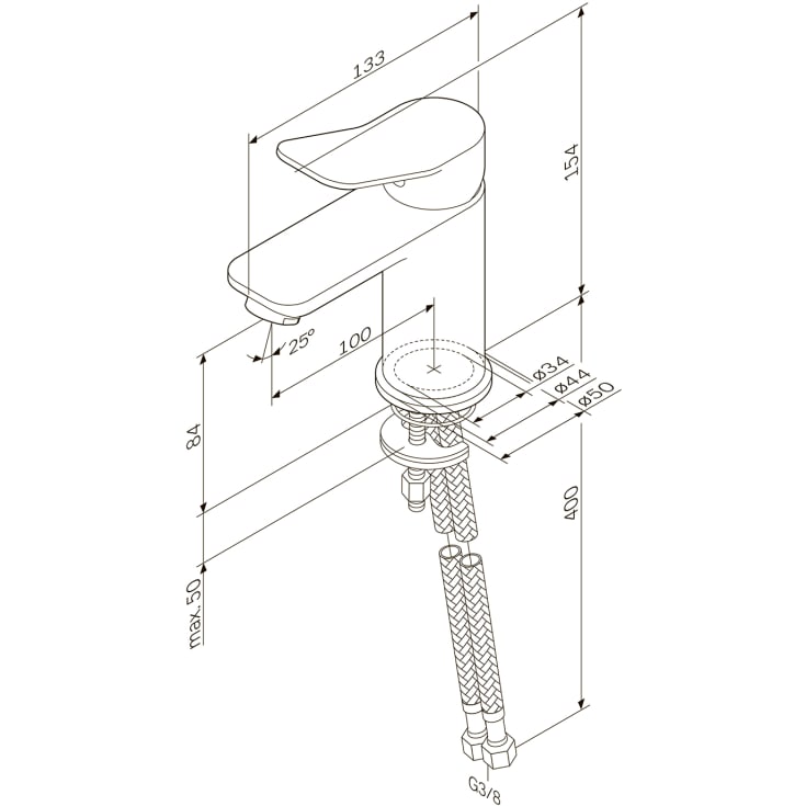 AM.PM X-Joy håndvaskarmatur, krom