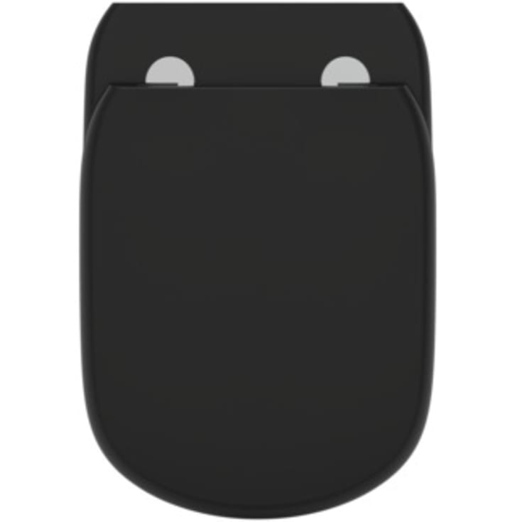 Ideal Standard Tesi væghængt toilet, uden skyllekant, mat sort