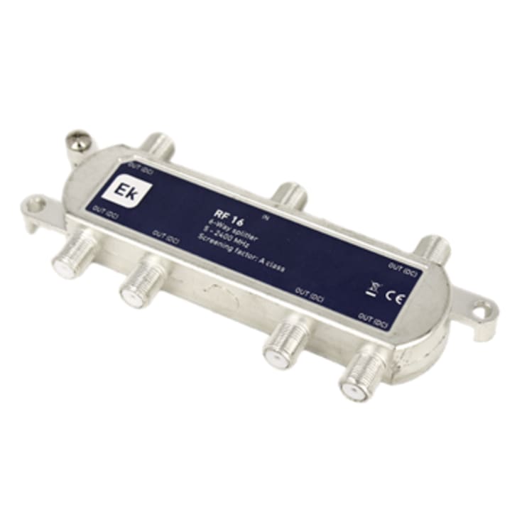 Fördelare 6-vägs RF16 11dB 5-2400MHz