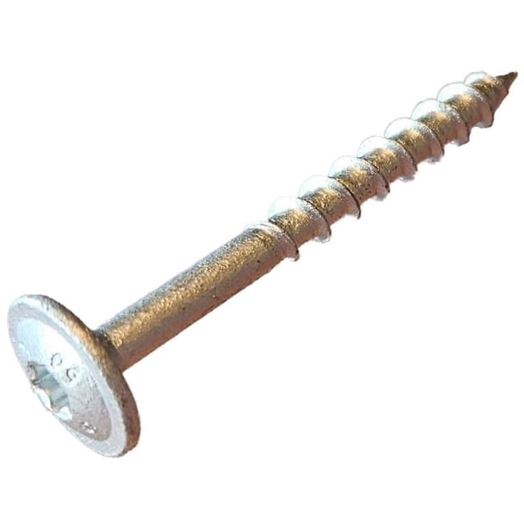 100 stk Dutra skrue, til 9/30 maskevidde rist, galvaniseret