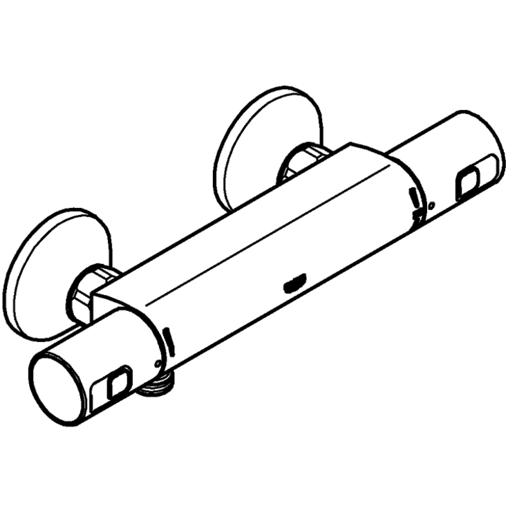 Grohe Quickfix Precision Start duschblandare, matt svart