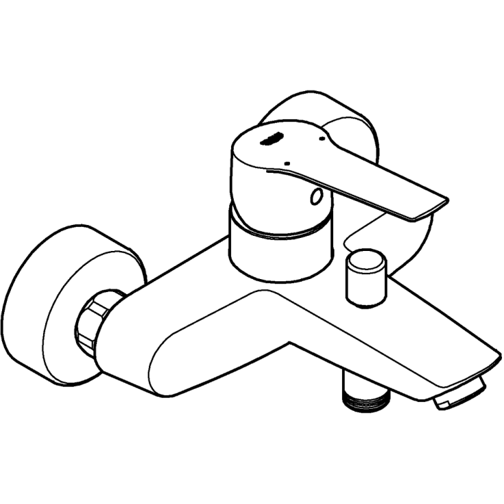 Grohe Start badekarbatteri, matt sort