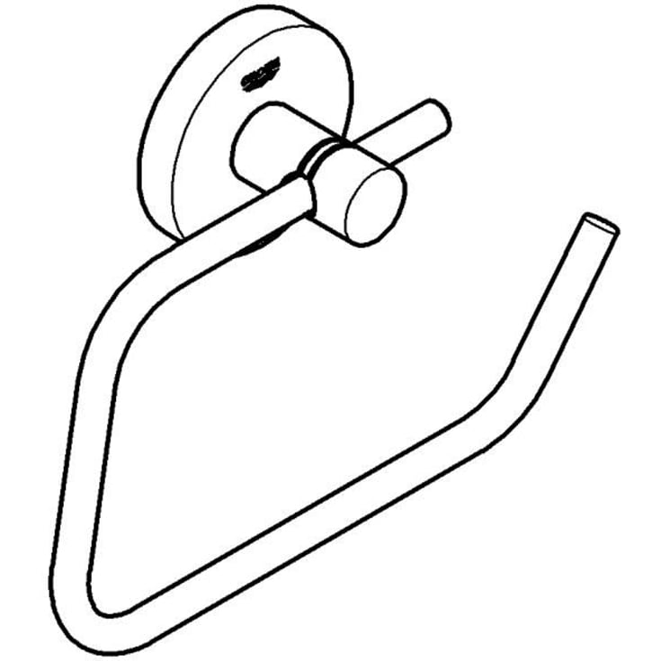 Grohe Start toiletrulleholder, mat sort